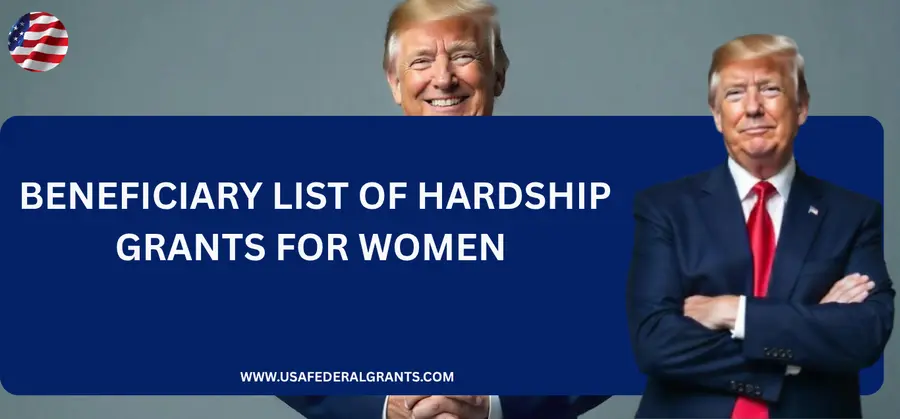 Beneficiary List of Hardship Grants for Women
