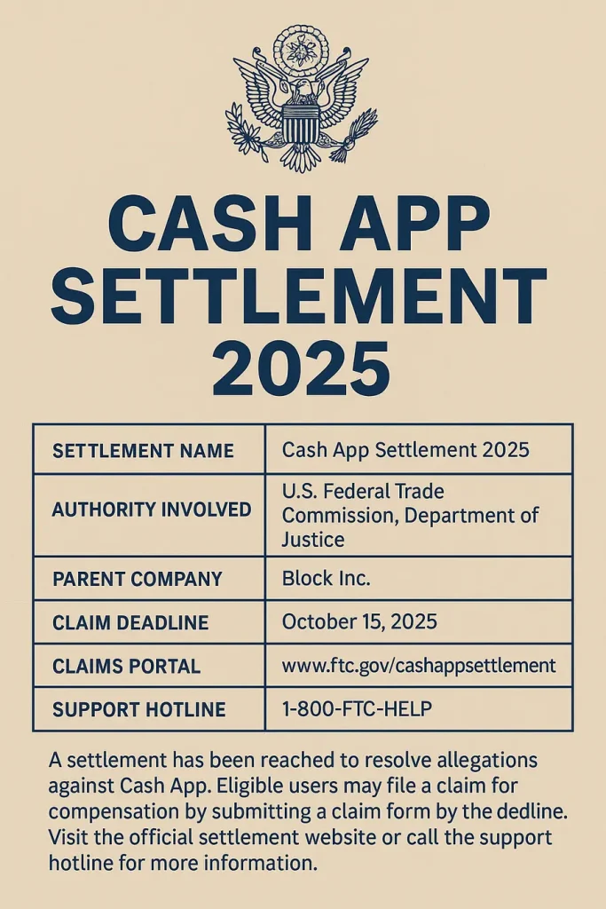 New Update: Cash App Settlement 2025