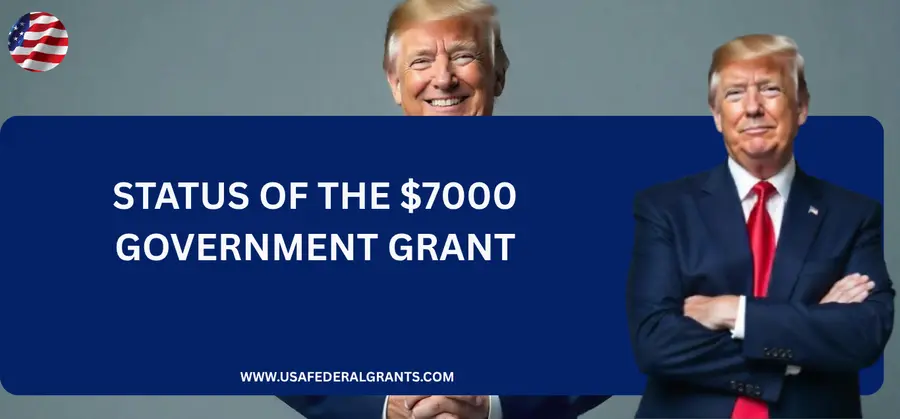 Status of the $7000 Government Grant